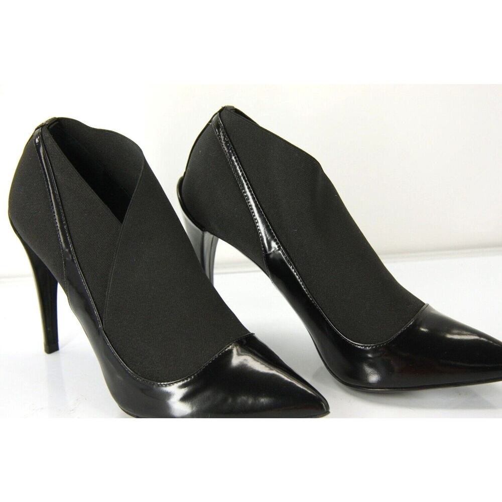 Christian Dior Black Leather Pointed Toe Stretch Strap Pumps Size 35.5 NIB $950 - Picture 5 of 10
